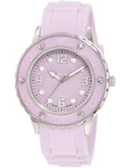 Haurex Italy Womens 1D371DLL Vivace Lilac Dial Rubber Date Watch