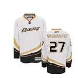 Niedermayer #27 Anaheim Ducks RBK NHL Premier Hockey Jersey by Reebok (Custom Sewn with Authentic Tackle Twill)