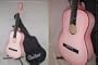 38" Pink Guitar with Carrying Bag and Accessories