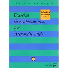 Exercices de math�matiques, Pr�pa HEC