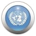 Wallmonkeys Peel and Stick Wall Decals - United Nations Flag Button - Removable Graphic
