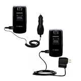 Essential Kit for the Samsung SGH-T439 - includes Car and Wall Charger with Rapid Charge Technology - Gomadic Brand w/ TipExchange Technology