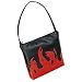 Demonia Handbag Black Pu w/Flames Shoulder Bag