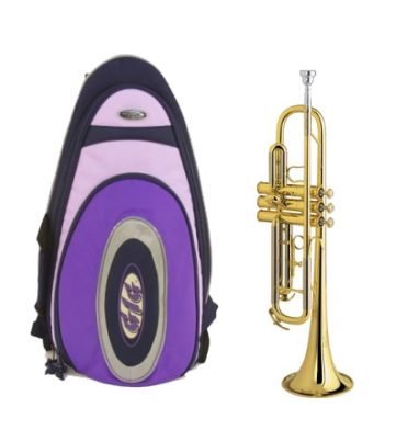 MayBach Pro Style Brass Trumpet with GIG Bag Style case Purple
