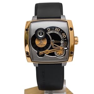 Hautlence HLS HLS06 45 Automatic 18K Gold Case Black Rubber Anti-Reflective Sapphire Men's Watch