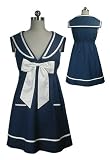 Navy Sailor Bow Tie Mini Dress - Harajuku Dress 8/S