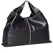 Cattleyea Leather Origami Handbag Black