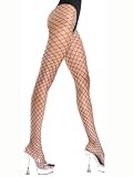 Fishnet Sexy Pantyhose Diamond Net Seamless 2 Color Options White or Black