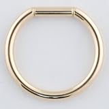 One 14K Gold Captive Tube Ring: 10g 3/4 (SOLD INDIVIDUALLY. ORDER TWO FOR A PAIR.)