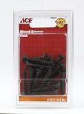 ACE TRADING BHDW 3 01-3425-262 WOOD SCREW ZINC PLATED BLACK # 12-1-1/4''