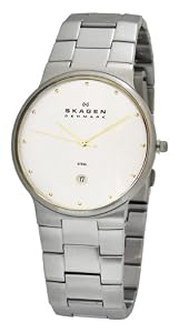 Skagen Two Tone Links Mens Dial Watch 455XLSGXC
