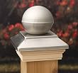 6x6 Victoria Stainless Ball Post Cap [CAPITOL CITY LUMBER]