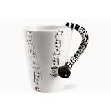 Tasse � Caf� Clarinette fait � la main (10cm x 8cm)