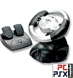 Combo Lenkrad mit gefedertem Pedalblock für PC + Playstation WHL
