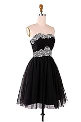 Pleated Ruched Beaded  Sweetheart Short Chiffon/Satin/Tulle Homecoming Dress  With Rhinestones