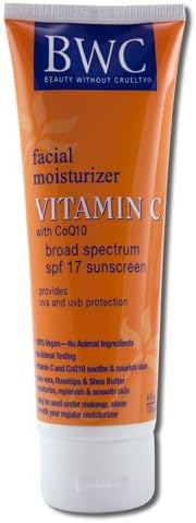 New - Beauty Without Cruelty Facial Moisturizer SPF 12 Sunscreen Vitamin C with CoQ10 - 4 fl oz