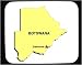 Decorated Mouse Pad with africa, map, botswana