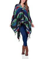 Peace & Love Poncho (Multicolor)