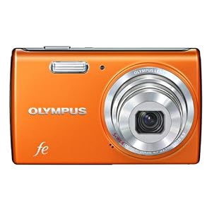  Olympus FE-5040 Digitalkamera (12 Megapixel, 5-fach Zoom, 6,9 cm (2,7 Zoll) Display) Copper Orange 