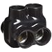 Morris Products 97124 Insulated Dual Entry Splice, Black, 750 - 250 Wire Range, 5/16" Allen Hex, 3.5" Length, 3.6" Height