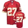 Larry Johnson #27 Kansas City Chiefs NFL Replica Player Jersey By Reebok (Team Color)