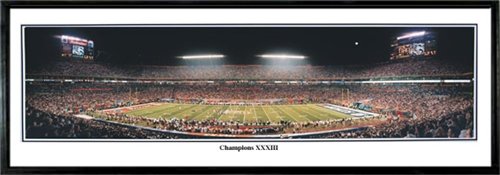 Denver Broncos - Super Bowl XXXIII Champions - vs.the Atlanta Falcons 13.5 x 39 Panoramic Photo - Un