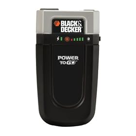 Black & Decker 10 Watt Power To Go Cordless Compact AC/USB Power Supply #CPI10B (Black)