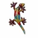 Gecko in Orange, Blue, and Green from the Golden Pond Collection