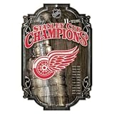 Detroit Red Wings Wood Sign