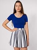 American Apparel Stripe Full Woven Skirt