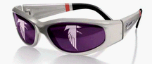 Click here to buy Atlanta Falcons Titan Sunglasses (Silver Black Tip) by Jax.