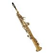 Cecilio 2Series SS-280G Gold Plated Brass Soprano Saxophone w/ Case and Accessories
