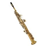 Cecilio 2Series Gold Plated Soprano Saxophone w / Case and Accessories - B00158HCX4