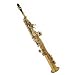 Cecilio 2Series SS-280G Gold Plated Brass Soprano Saxophone w/ Case and Accessories
