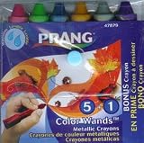 PRANG COLOR WANDS METALLIC CLRS 6CT