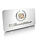 Au-TOMOTIVE GOLD Cadillac Chrome Logo and Name on Chrome License Plate