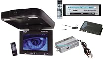 PYLE 7.2" FLIP-DOWN w/DVD PLAYER, TV TUNER, ANTENNA & FM MODULATOR