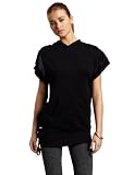HKNB Heidi Klum for New Balance Womens Oversized Short Sleeve Drawstring Pocket Sweater with Hood, Black, Small 41J1vQpYpaL. SL160 HKNB Heidi Klum for New Balance Womens Oversized Short Sleeve Drawstring Pocket Sweater with Hood, Black, Small