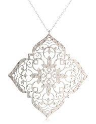 Argento Vivo Large Laser Cut Pendant Necklace