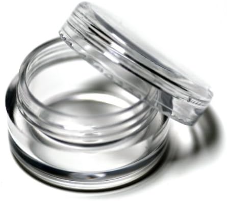 50 Clear Plastic Cosmetic Sample Containers - 5 Gram