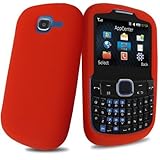 Red Silicone Skin Case Cover for Samsung SGH-A187 AT&T