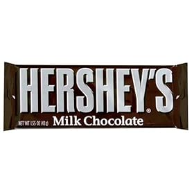 Hershey's Milk Chocolate Bar, 1.55-Ounce Bars (Pack of 36)
