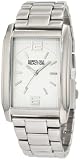 Kenneth Cole REACTION Men's RK5103 HOLIDAY-Box Set Rectangle Silver Black Strap Bracelet Watch