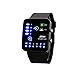 BesWLZ Technological Sense Binary Digital LED Waterproof Unisex Sports Wrist Watches Black