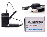 Nikon EN-EL12 Lithium-Ion Battery + Battery Charger + USB Data Cable with C ....
