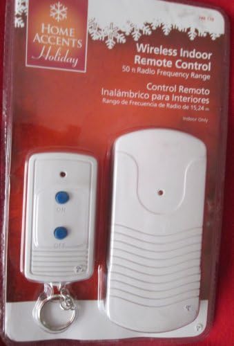 Wireless Indoor Remote Control 50 Ft Radio Frequency Range Controls Lamps and Holiday Lighting