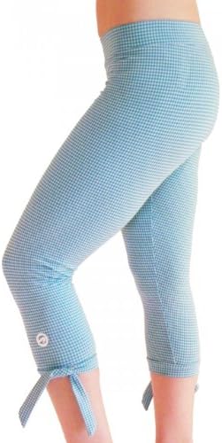 DJ Skins Women's Check it Out Regular Waist Capri (Medium (4-6), Blue)