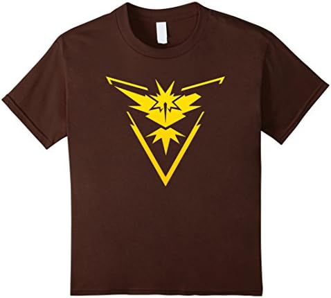 Kids Poke Go Instinct Team t-shirt 10 Brown