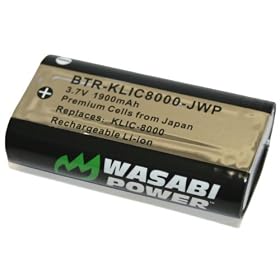 Wasabi Power Battery for Kodak Zx1, ZxD Pocket Video Camera