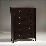 Hillsdale Furniture Espresso Chest with Nickel Accents 1418-785W